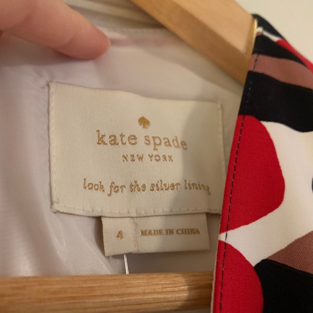 SOLD 🚧🚧! Kate Spade Poppy Field Dress Sz 4 - Picture 7 of 8
